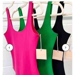 Freeme Green Ponte bodysuit thing. NWT -retail 25